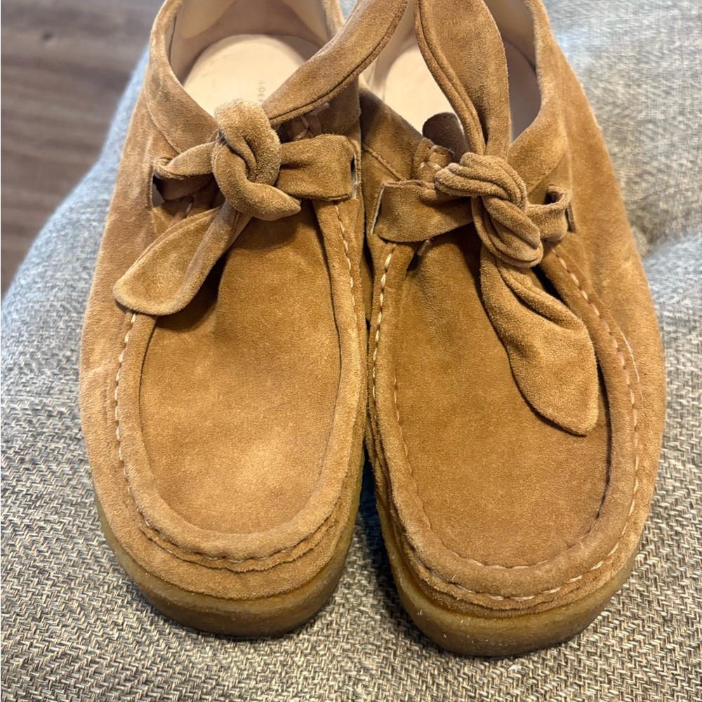 LOEFFLER RANDALL TABITHA LOAFER PLATFORM SUEDE-SIZE 9